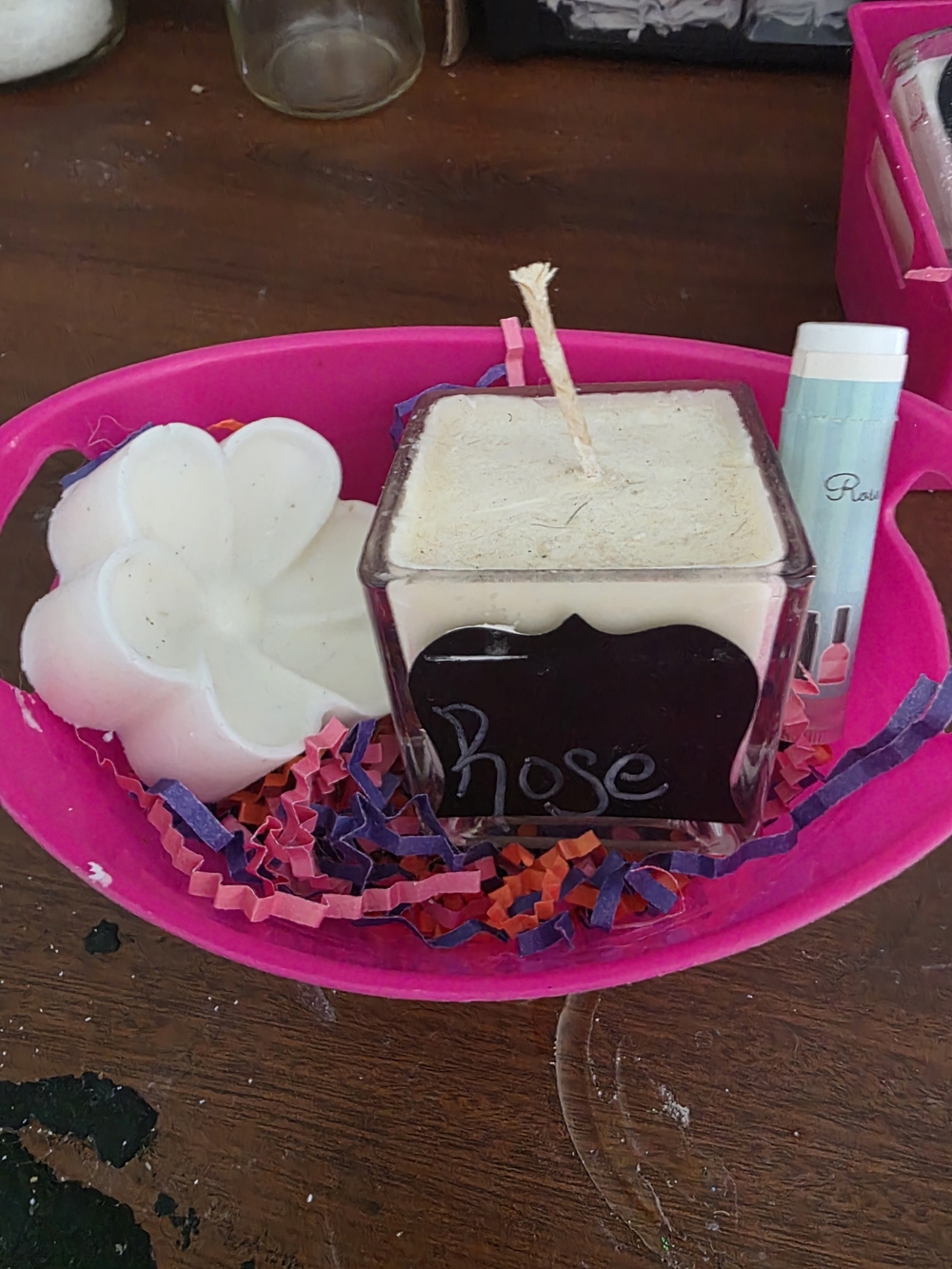 Rose Scented Exfoliant & Scrub Set - Pink